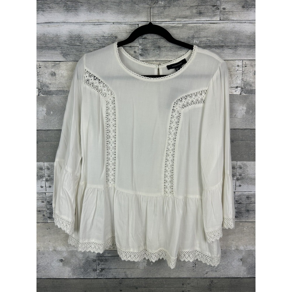Primark Atmosphere Women's Ivory Long Sleeve Blouse 12 New
